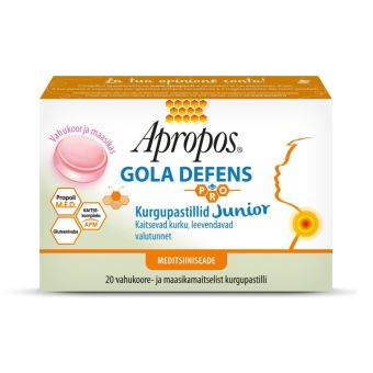 Apropos Gola Defens пастилки со вкусом клубники для детей N20