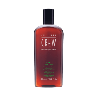 American Crew 3in1 Tea Tree pesemisvahend teepuuõliga 450 ml