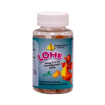 Tervisepüramiid Lohe Omega 3+6+9 kummikommid N60