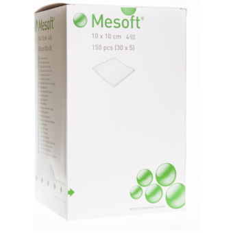 Mesoft тампоны для ран 10x10cm 4-слойные стерильные N150