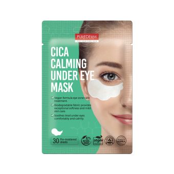 Purederm Cica Calming Under Eye Mask успокаивающие патчи для глаз N30