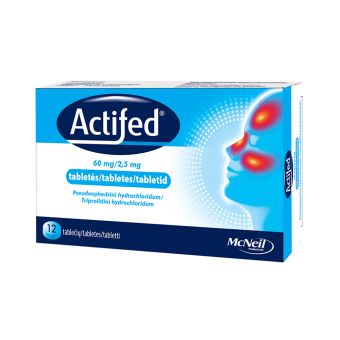 ACTIFED TBL 60MG+2.5MG N12