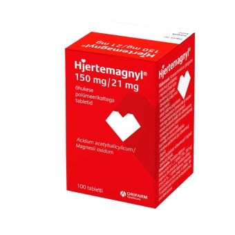 HJERTEMAGNYL ÕHUK. POLÜM.KAT. TBL 150MG+21MG N100