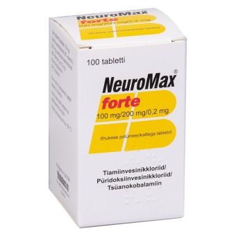 NEUROMAX FORTE TBL 100MG+200MG+0.2MG N100