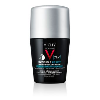 Vichy Homme Roll-on 72h Invisible Resist plekivaba antiperspirant 50 ml