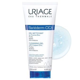 Uriage Bariederm Cleansing Cica-gel гель для умывания для сухой кожи 200 мл