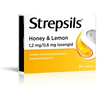 STREPSILS HONEY & LEMON LOSENG 0.6MG+1.2MG N24