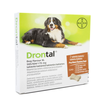 DRONTAL DOG FLAVOUR XL TBL 175MG+525MG+504MG KOER N2