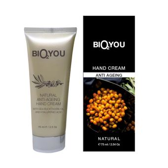 Bio2You Natural Anti-ageing Hand Cream with Sea Buckthorn vananemisvastane kätekreem astelpajuga 75 ml