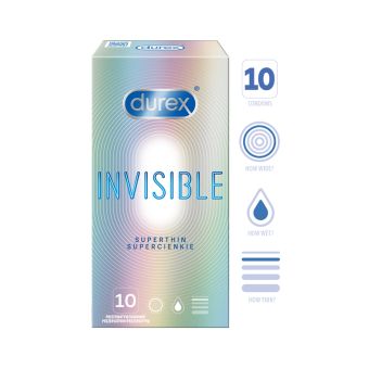 Durex Invisible Extra Sensitive презервативы 52 mm N10