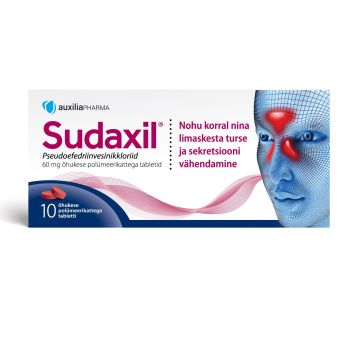 SUDAXIL ÕHUK. POLÜM.KAT. TBL 60MG N10