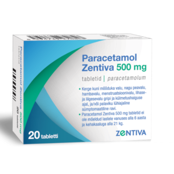 PARACETAMOL ZENTIVA TBL 500MG N20