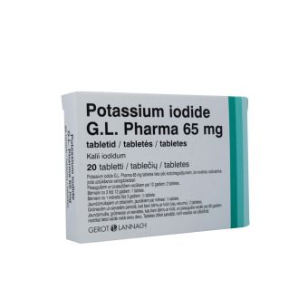 POTASSIUM IODIDE G.L. PHARMA TBL 65MG N20