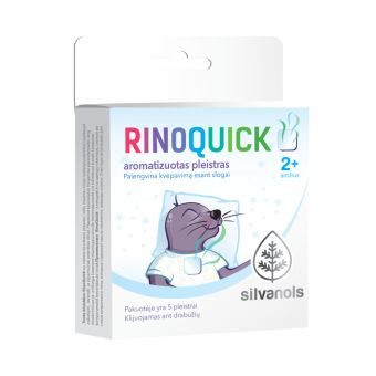 Silvanols Rinoquick aroomiplaaster lastele alates 2.eluaastast N5