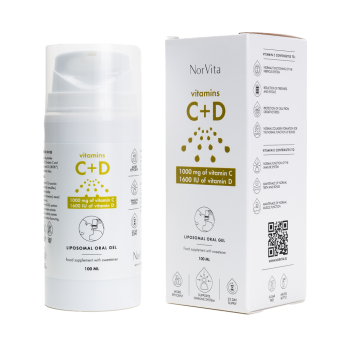 NorVita Vitamiin C+D Liposoomne suukaudne geel 100 ml