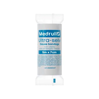 Medrull Ultra-Selv марлевая повязка с обработанными краями 7cmx5m