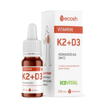 Ecosh K2+D3 vitamiini tilgad 10 ml