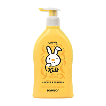 Sanosan Banana keha ja juuste pesuvahend lastele 400 ml