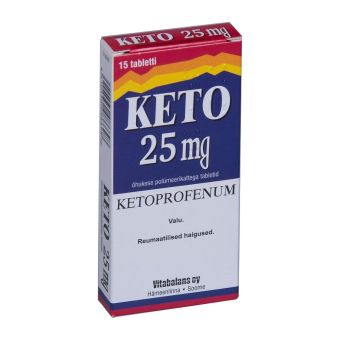 KETO ÕHUK. POLÜM.KAT. TBL 25MG N15