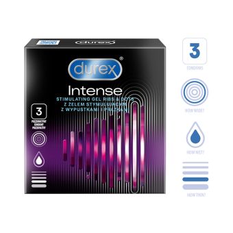 Durex Intense stimuleerivad kondoomid 56 mm N3