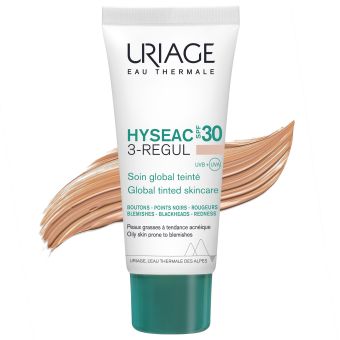 Uriage Hyseac 3 Regul Global Care Tinted SPF30 nahatooni ühtlustav kreem 40 ml