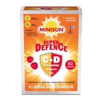 Minisun Super Defence C+D+Echinacea+Zn närimistbl N60