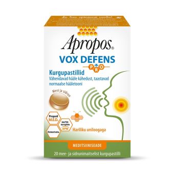 Apropos Vox Defens pastillid mesi ja sidrun N20