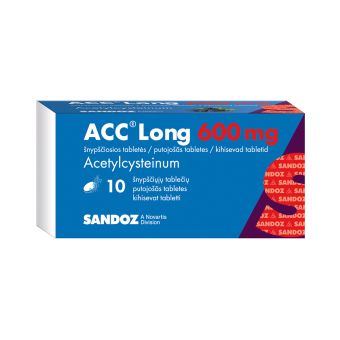 ACC LONG РАСТВОРИМЫЕ ТАБЛЕТКИ 600MG N10