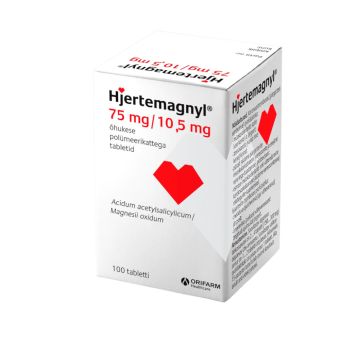 HJERTEMAGNYL ÕHUK. POLÜM. KAT. TBL 75MG+10.5MG N100