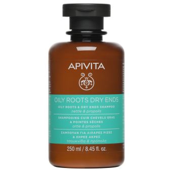 Apivita Oily Roots & Dry Ends Nettle & Propolis шампунь 250 мл