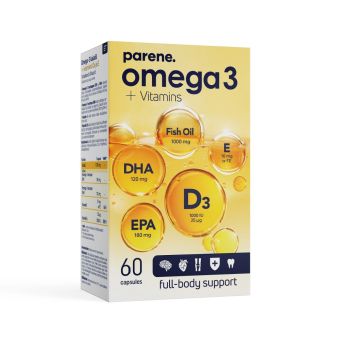 Paira Omega-3 1000mg + D3 25µg  + E 10mg N60