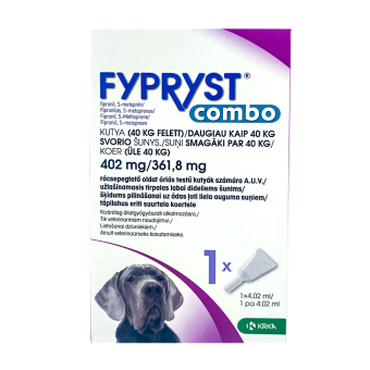 FYPRYST COMBO ТОЧЕЧНОЕ СРЕДСТВО ОТ ПАРАЗИТОВ ДЛЯ СОБАК 402MG+361.8MG 4.02