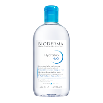 Bioderma Hydrabio H2O näopuhastusvesi kuivale nahale 500 ml