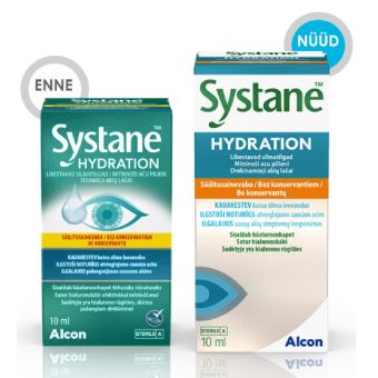 Systane Hydration säilitusaineta niisutavad silmatilgad 10 ml