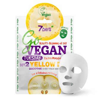 7DAYS GoVEGAN näomask Teisipäev YELLOW DAY 25 g