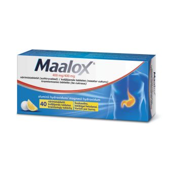 MAALOX SUHKRUVABA NÄRIMISTBL 400MG+400MG N40