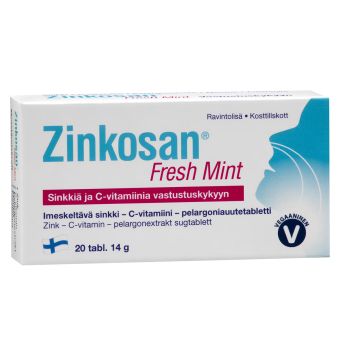 Zinkosan Fresh Mint tsingi imemistabletid kurgule N20