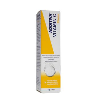 Additiva Vitamin C kihisev tbl sidrun 1g N20