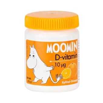 Muumi жевательный витамин D со вкусом апельсина 10MCG N100