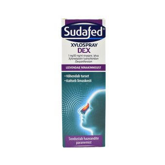 SUDAFED XYLOSPRAY DEX  СПРЕЙ ДЛЯ НОСА 1MG+50MG N 10 мл