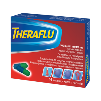 THERAFLU KÕVAKAPS 500MG+100MG+6.1MG N16