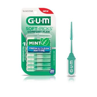 Gum Soft Picks зубочистки Comfort Flex Medium Mint N80