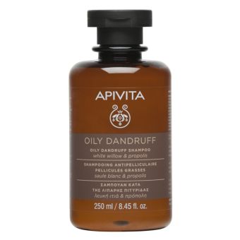 Apivita Oily Dandruff White Willow & Propolis kõõmavastane šampoon 250 ml