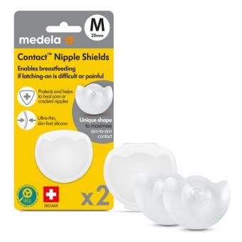 Medela BF Contact rinnanibukaitsmed M 20mm N2 karbis