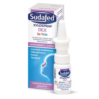 SUDAFED XYLOSPRAY DEX ДЕТСКИЙ СПРЕЙ ДЛЯ НОСА 0.5MG+50MG 10 мл