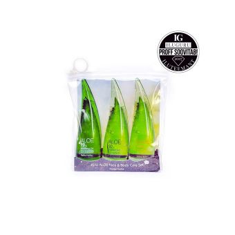 Holika Holika Komplekt hooldustoodetega Jeju Aloe Face And Bodycare Set 165 ml