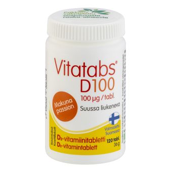 Vitatabs D3 100mcg 4000IU imemistablett Passion N120