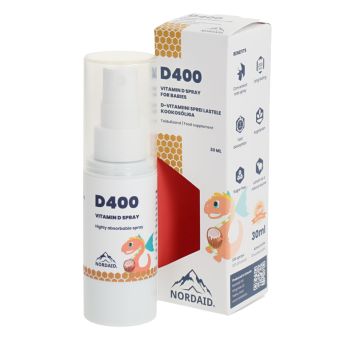 NordAid D400 кокосовый спрей с D витамином для младенцев 10mcg 30 мл