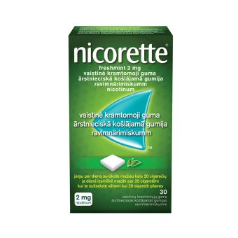 NICORETTE FRESHMINT RAVIMNÄRIMISKUMM 2MG N30