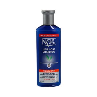 Natur Vital šampoon juuste väljalangemise vastu rasustele juustele 300 ml